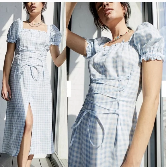 NWT Sleeper Vichy Marquis Maiden dress, small - Picture 4 of 8